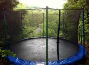 Fantastisch uitzicht vanaf de trampoline.